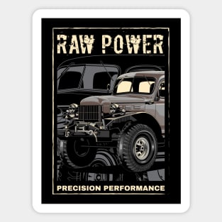 Vintage Power Wagon Truck Magnet